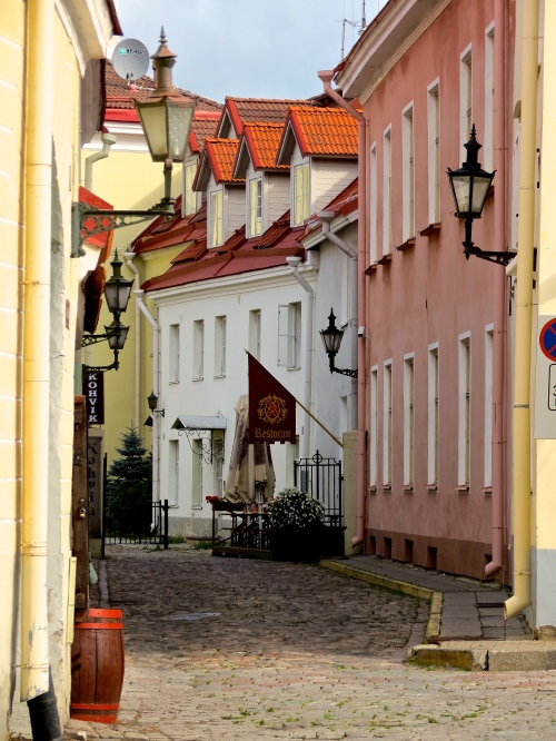 The streets of Toompea (Upper Town), Tallinn, Estonia.
