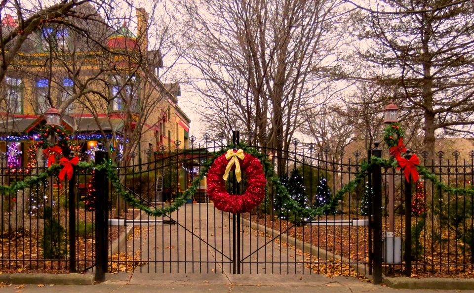 The front gate at 321 Division Street, December 2014.