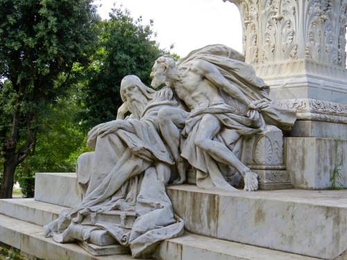 Mephistopheles and Faust - part of the Monument to Goethe by Gustav Eberlein.
